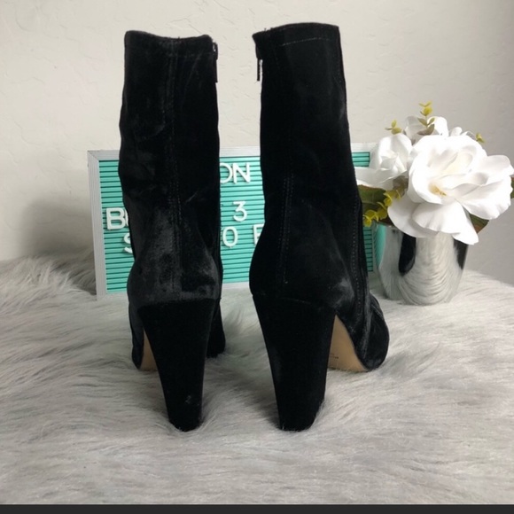 Shelly London Tater Velvet Side Zip Bootie - Picture 8 of 8